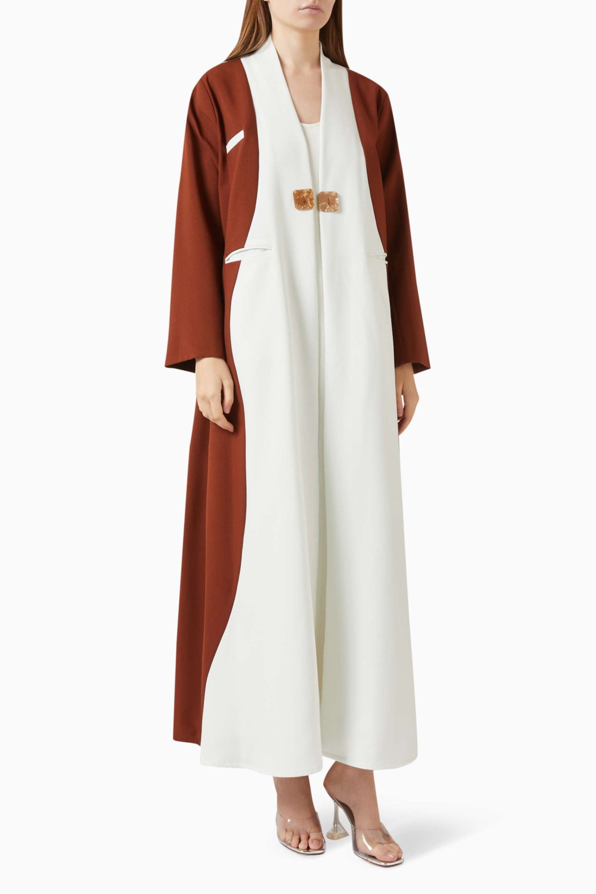 Panelled Crepe Abaya