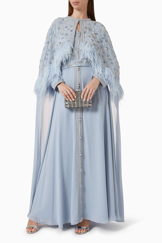 Embellished Cape Kaftan