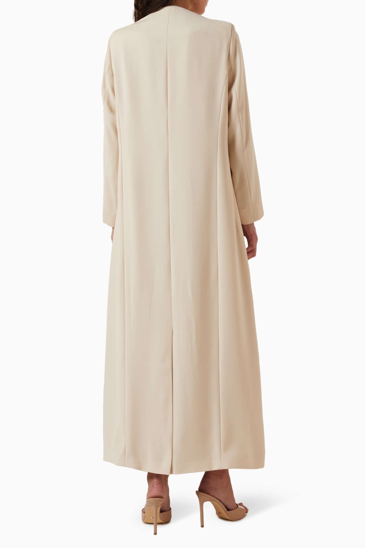 Contrast-trim Abaya