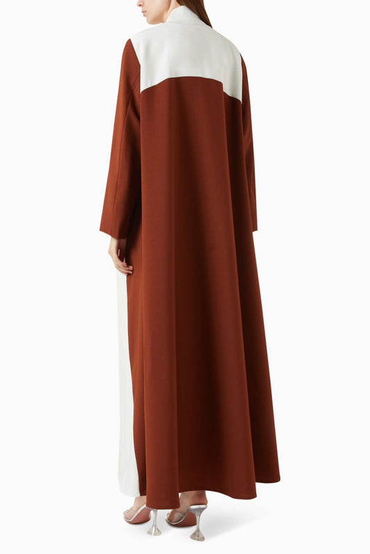 Panelled Crepe Abaya