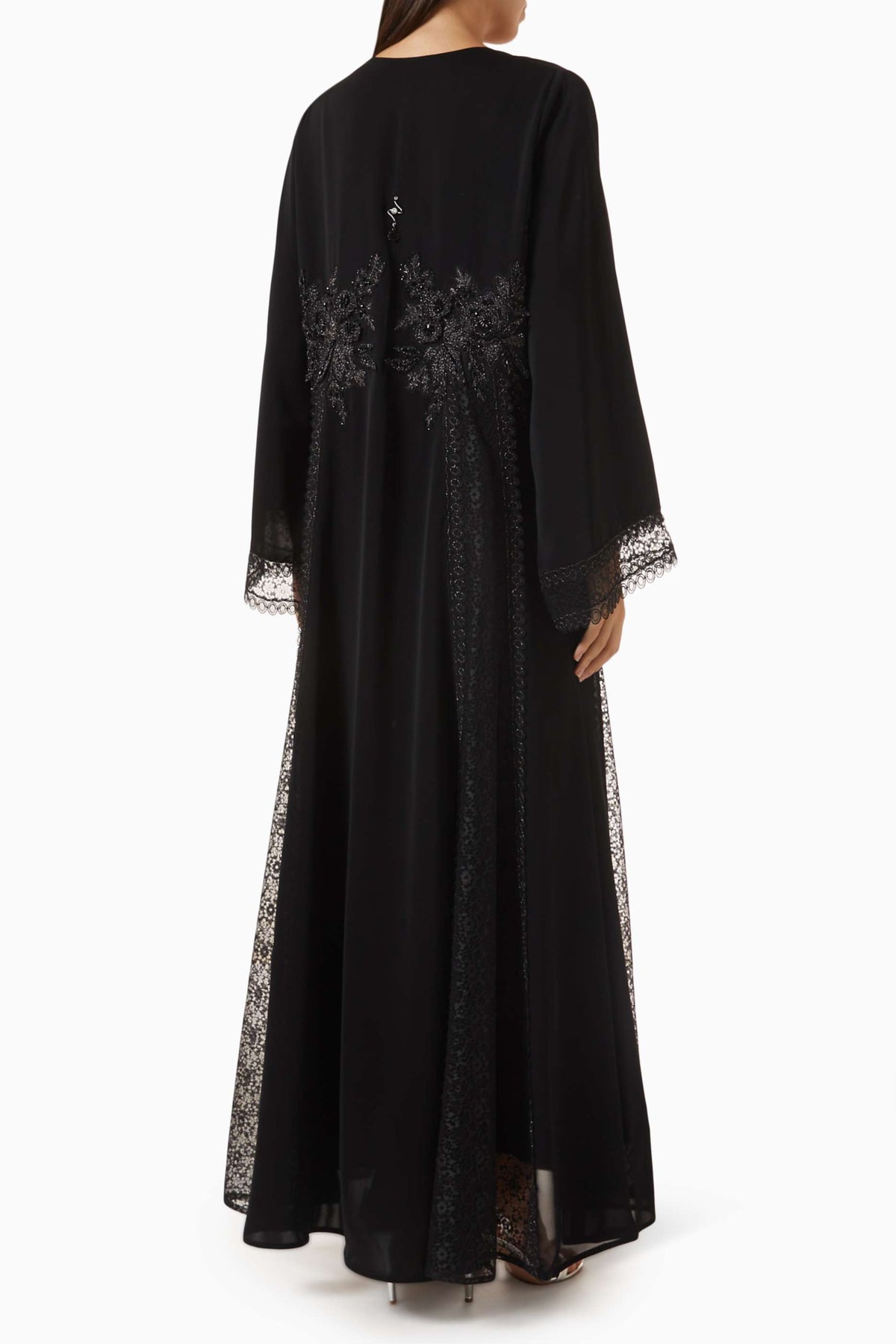 Embroidered Lace Abaya