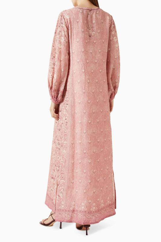 Printed Linen Kaftan