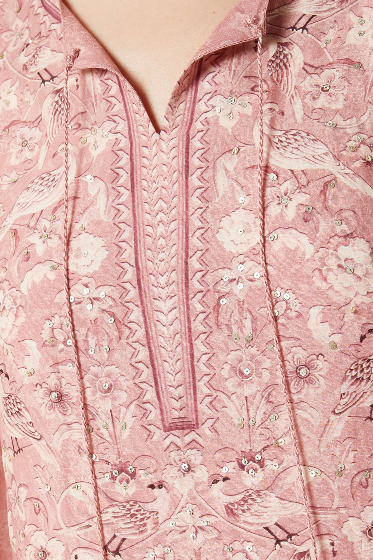 Printed Linen Kaftan