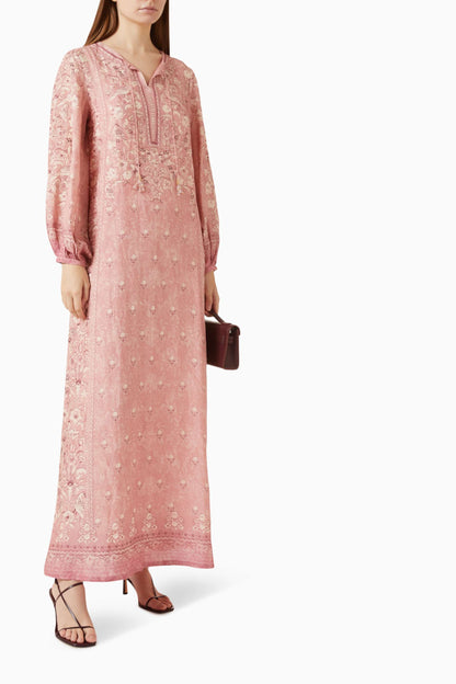 Printed Linen Kaftan