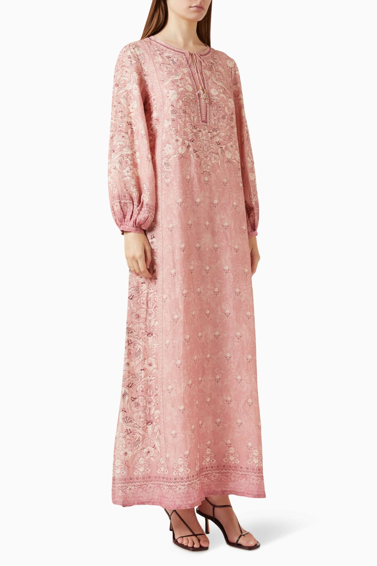 Printed Linen Kaftan