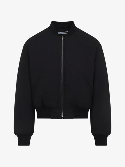 zip-up cutway collar jacket