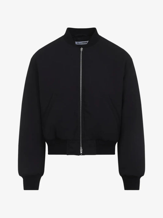 zip-up cutway collar jacket