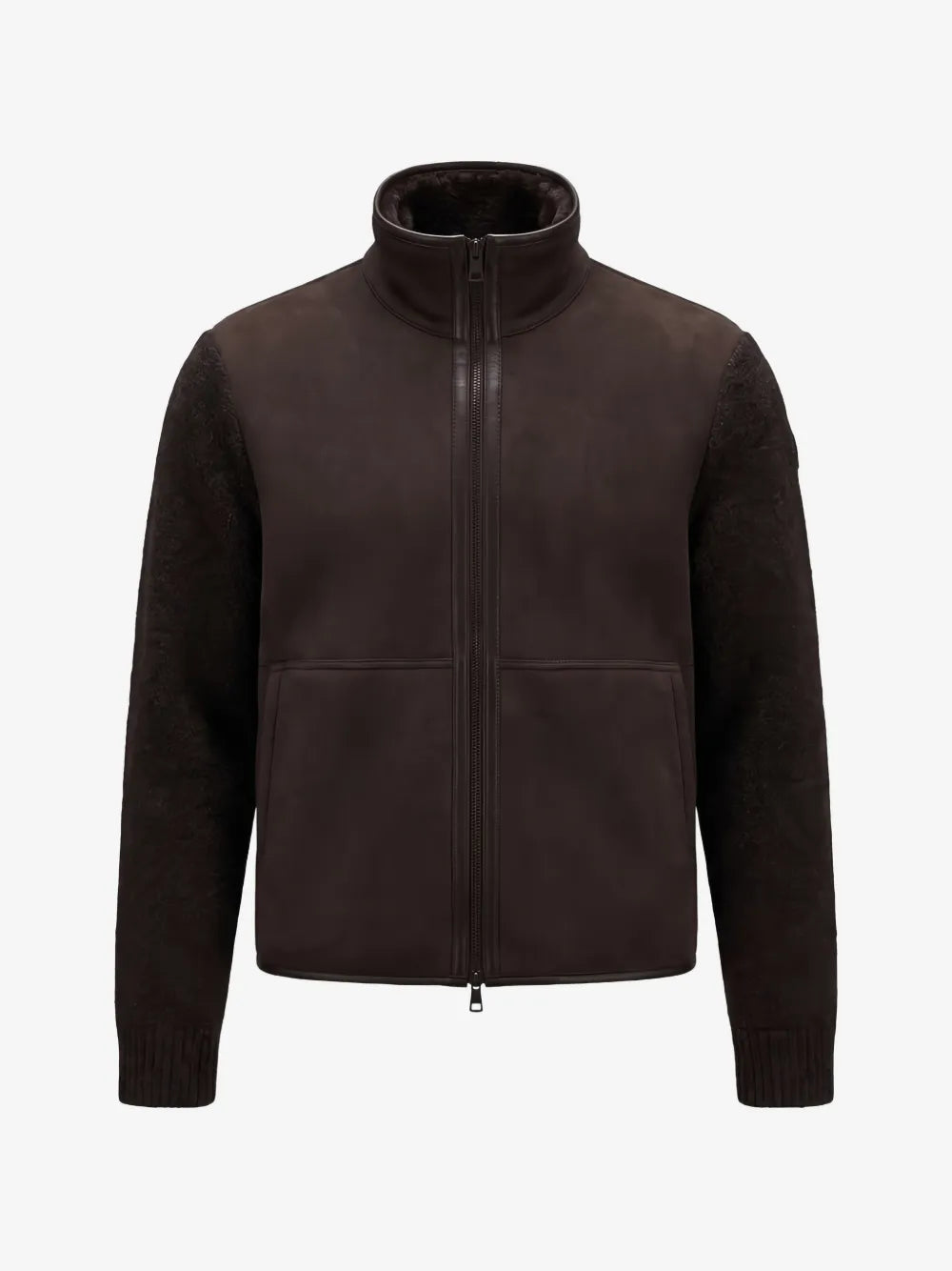 high-neck bomber jacket